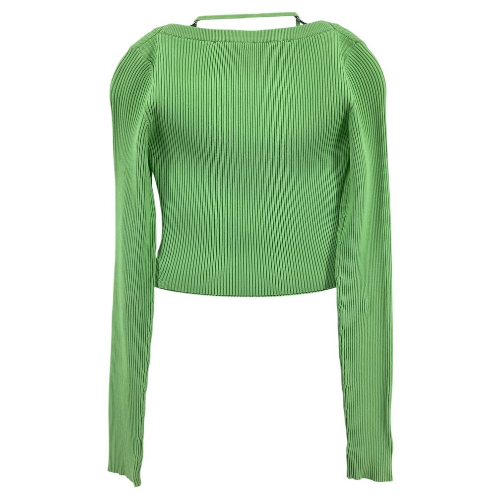 Gauge81 Ribbed Pistachio Yukita Top Sweater Size XS - Picture 3 of 6